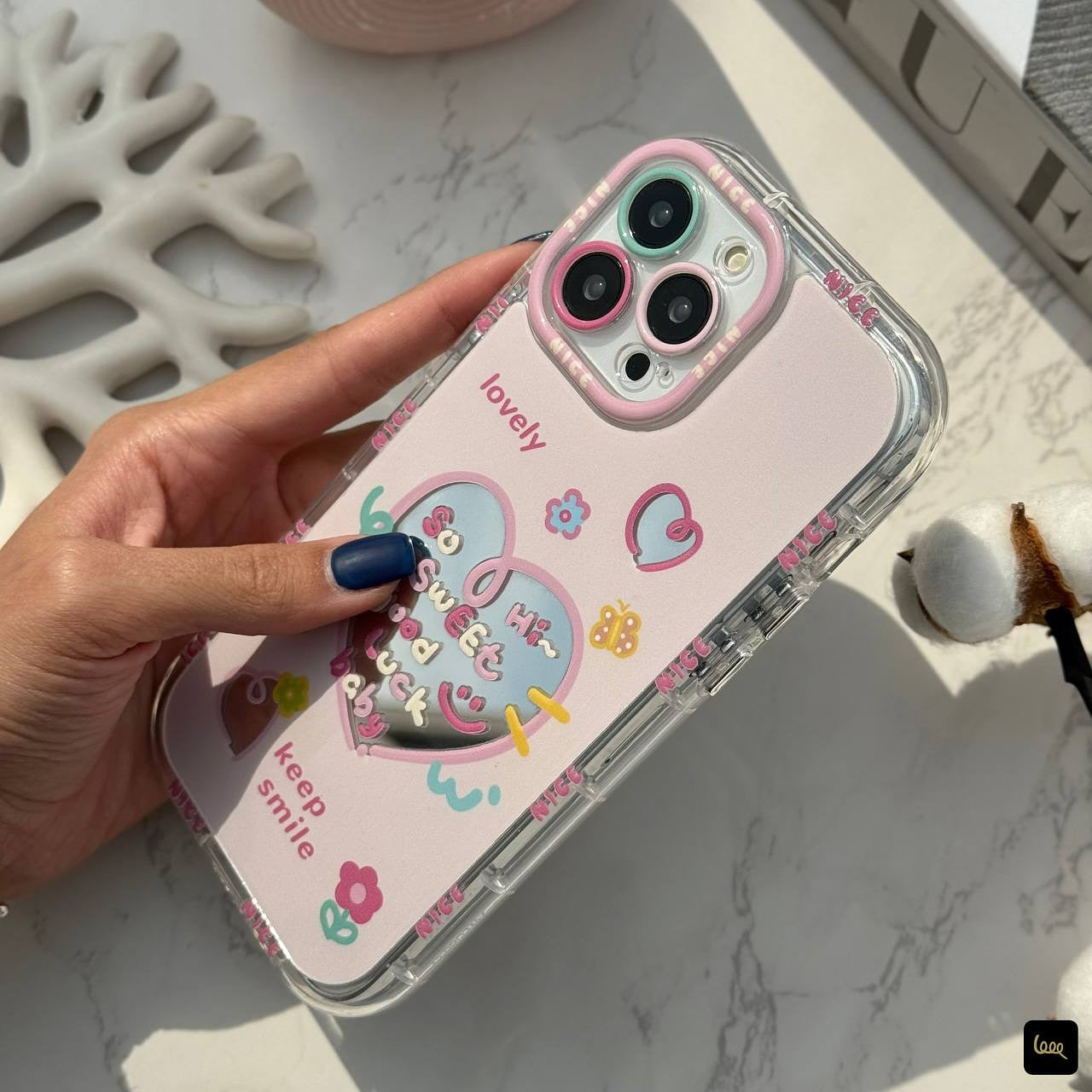 Sweet Luck Mirror Heart Case - iPhone