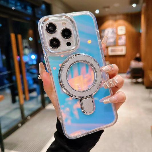 Holographic Magnetic Ring Stand Case - iPhone