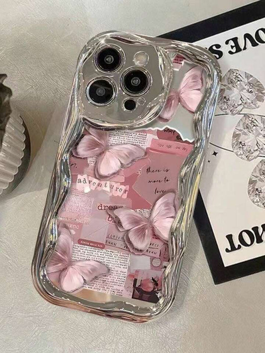 Dreamy Pink Butterfly Aura Case - iPhone