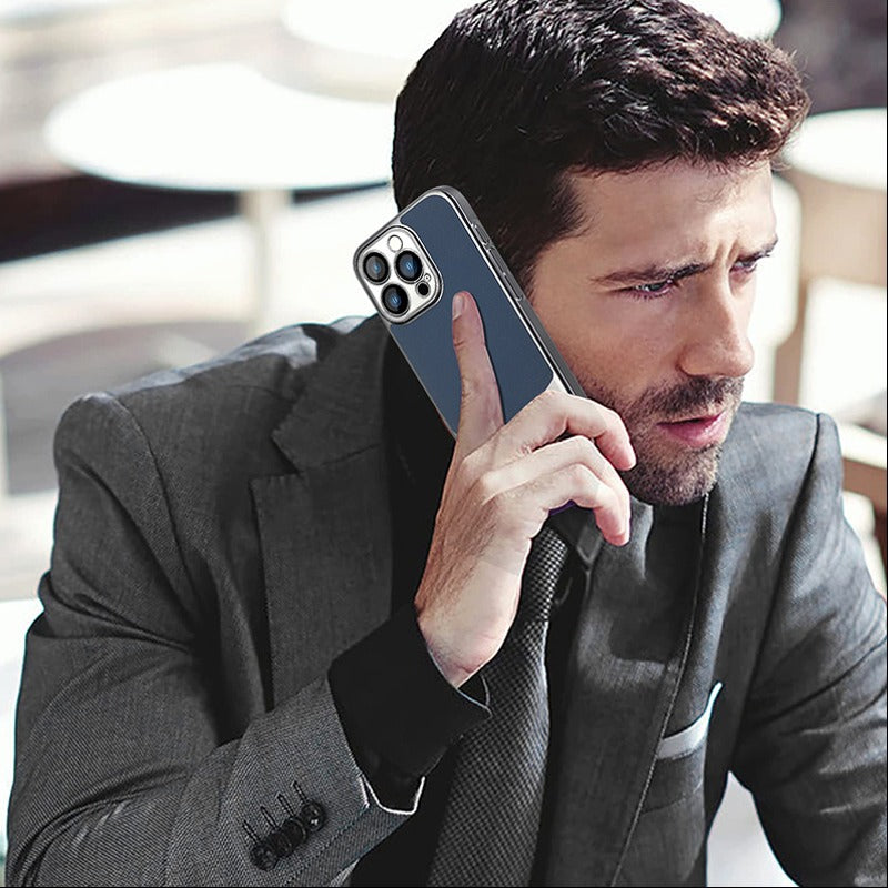 Premium Titanium Matel Dual Tone Case - iPhone