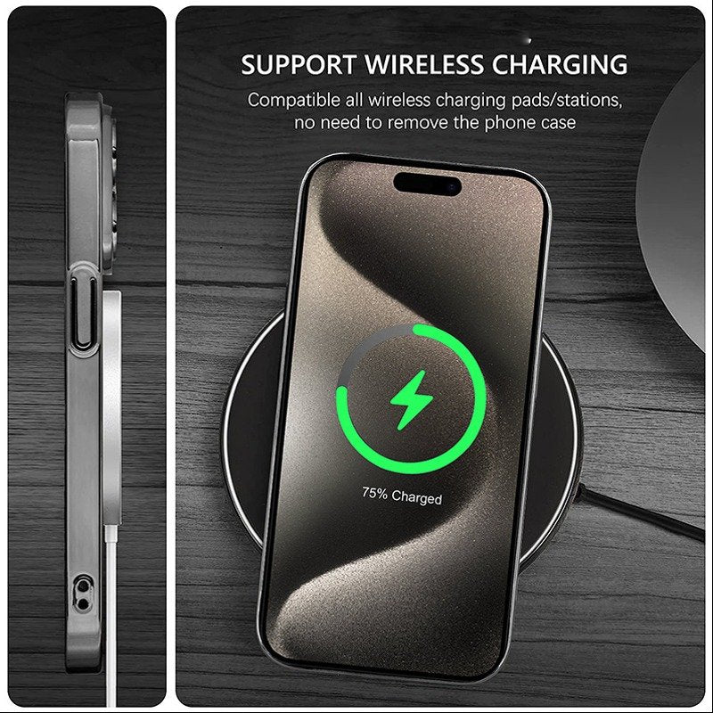 Premium Titanium Matel Dual Tone Case - iPhone