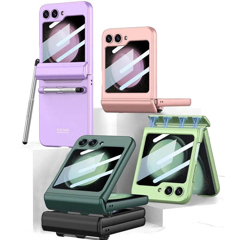 Galaxy Z Flip Series Flip Flex Case with Magnetic Hinge & Pen Storage