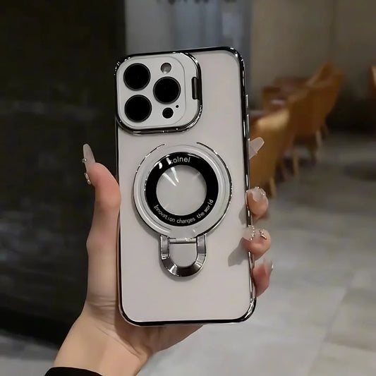 Crystal Ring Case Lens Bracket and Secure Grip - iPhone