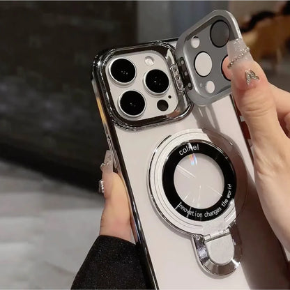 Crystal Ring Case Lens Bracket and Secure Grip - iPhone