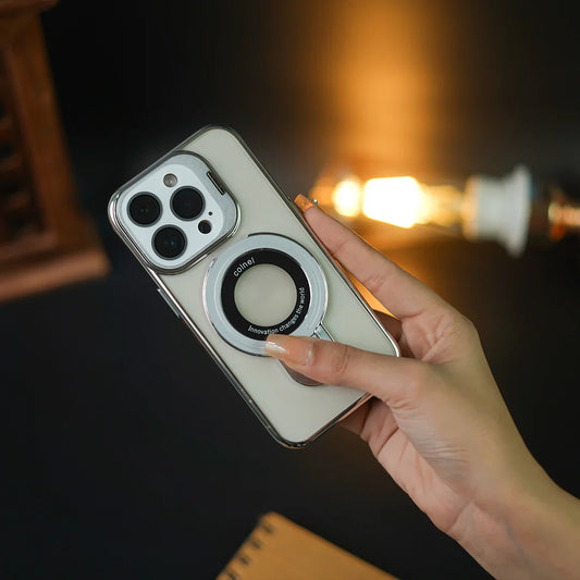 Crystal Ring Case Lens Bracket and Secure Grip - iPhone