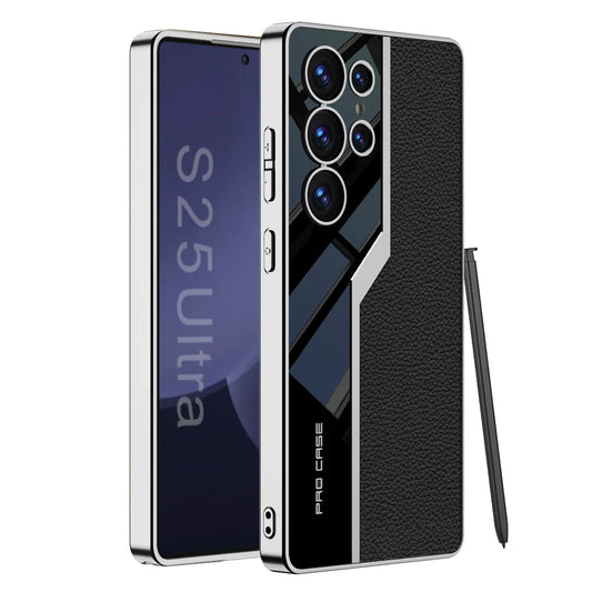 Galaxy S Series Premium Classic Quilted Leather Craft Case