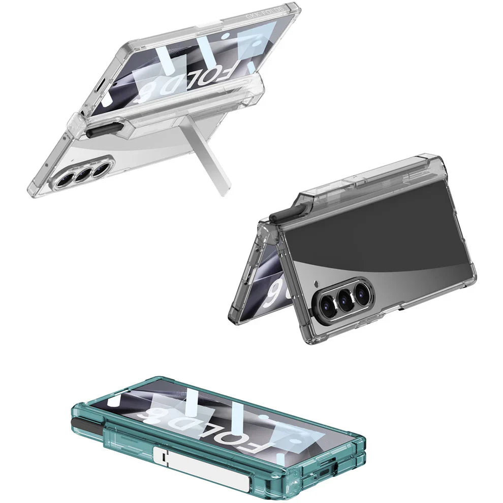Galaxy Z Fold Series Magnetic Bracket Case with Airbag Shaft Design