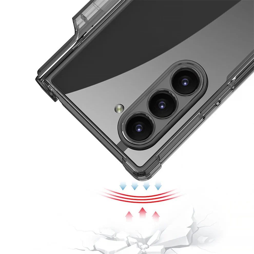 Galaxy Z Fold Series Magnetic Bracket Case with Airbag Shaft Design