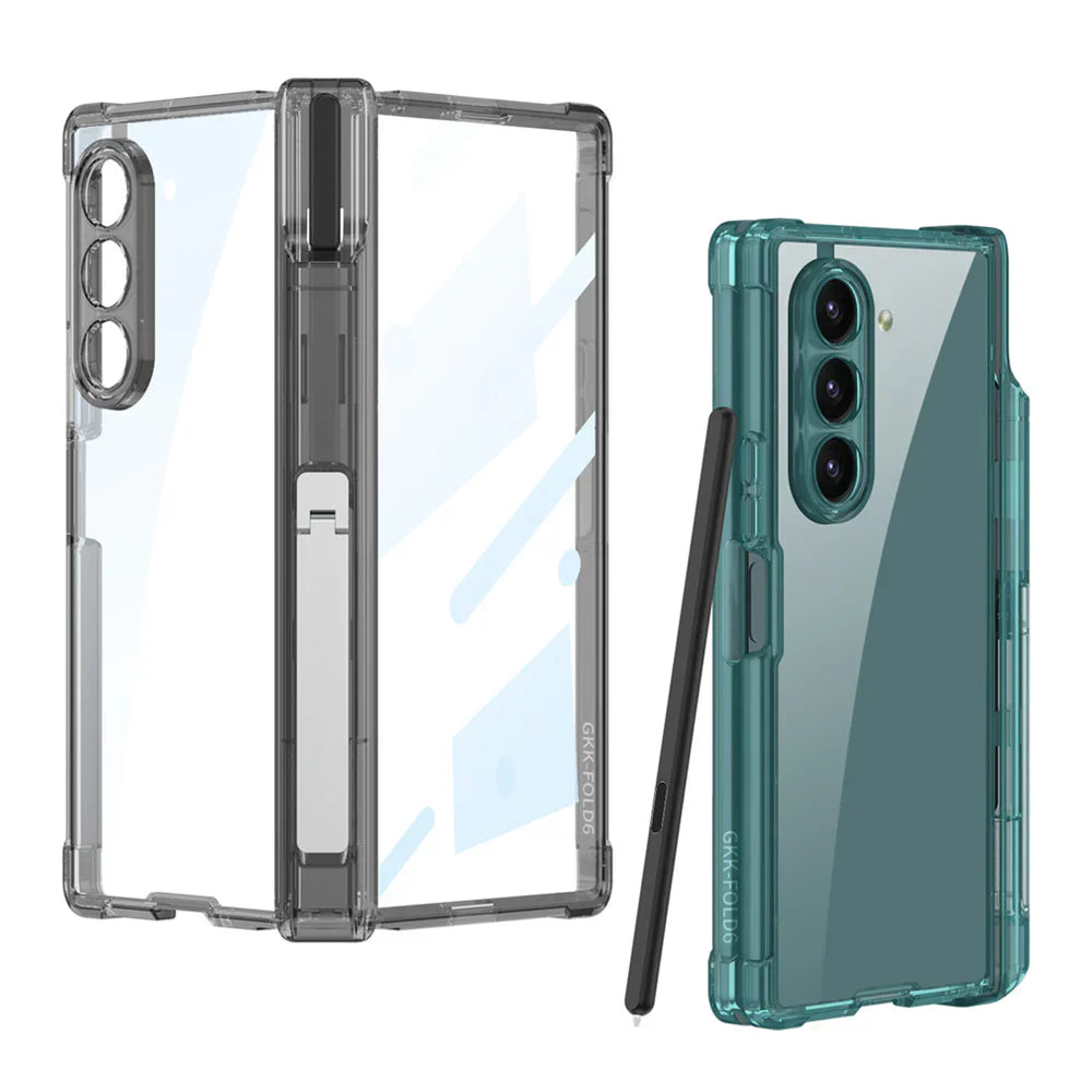 Galaxy Z Fold Series Magnetic Bracket Case with Airbag Shaft Design