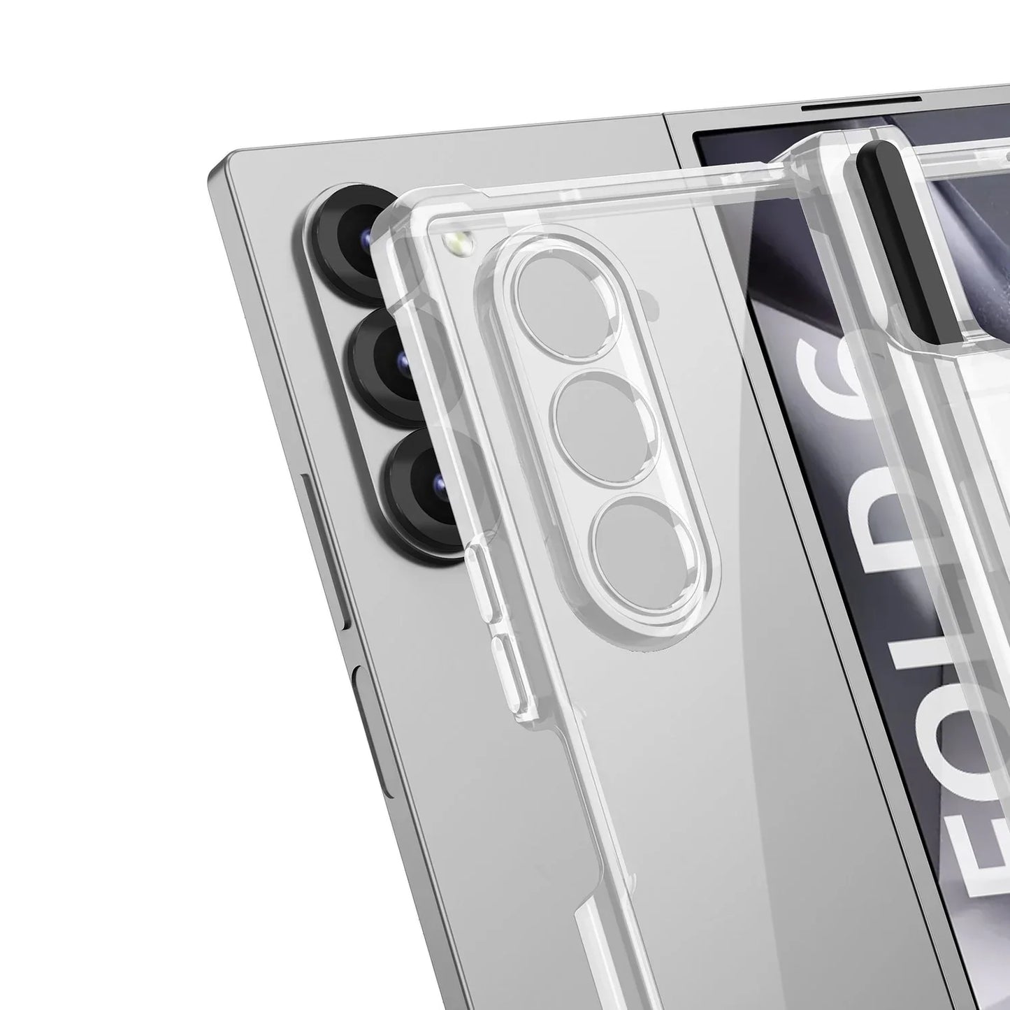 Galaxy Z Fold Series Magnetic Bracket Case with Airbag Shaft Design