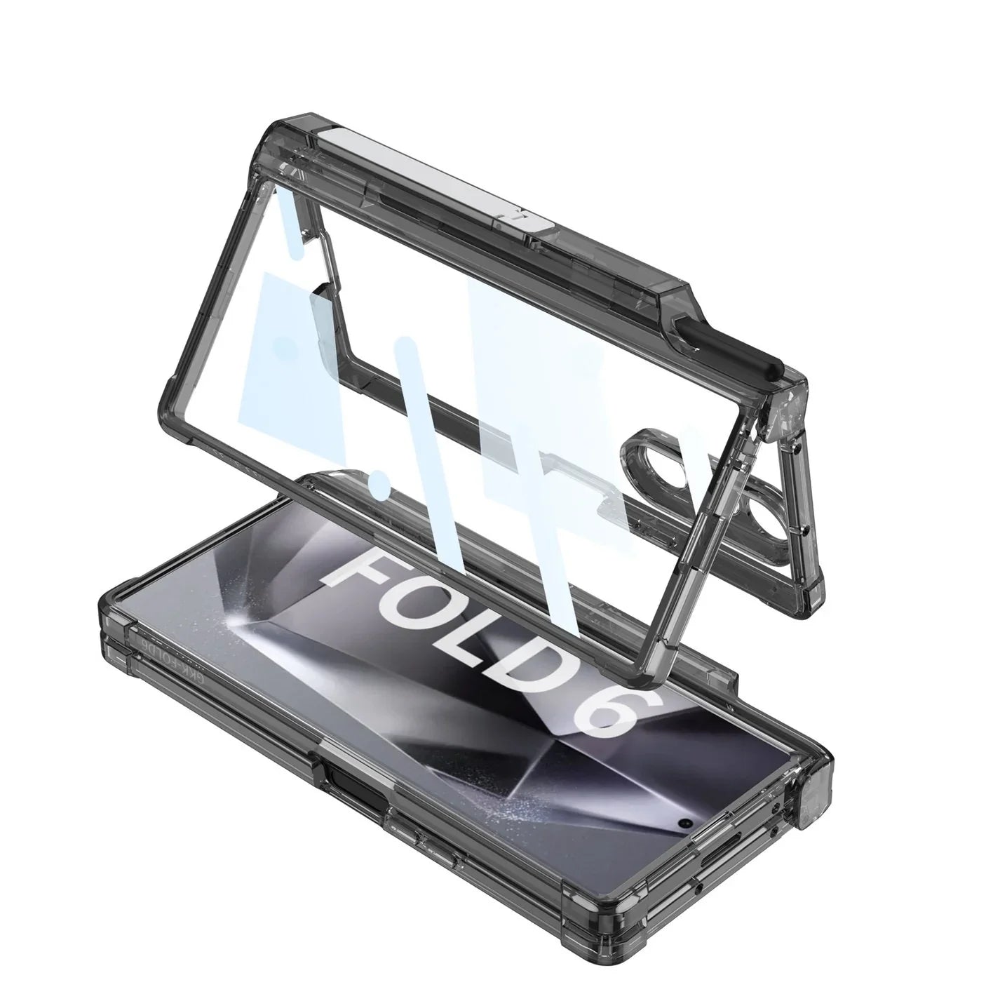Galaxy Z Fold Series Magnetic Bracket Case with Airbag Shaft Design
