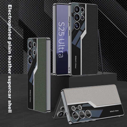 Galaxy S Series Premium Classic Quilted Leather Craft Case