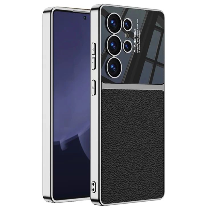 Galaxy S Series Electroplated Business Leather Case with Paitabone Cover