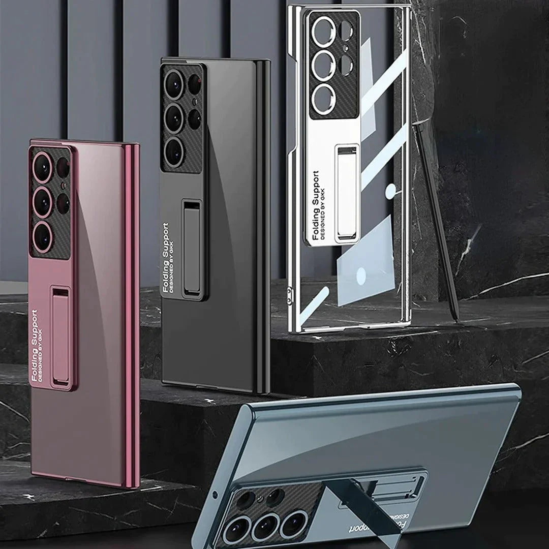 Galaxy S Series GKK Luxury Clear Kickstand Case
