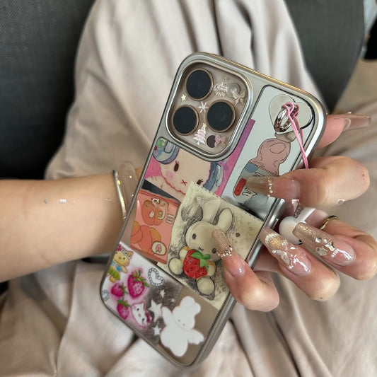 Sticker Pop Collage Case with Reflective Mirror Back – iPhone