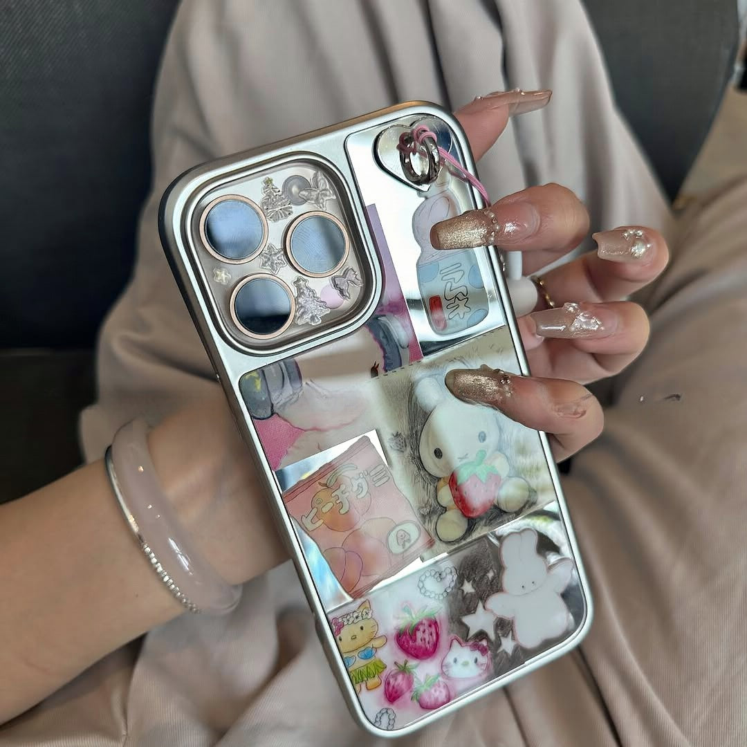 Sticker Pop Collage Case with Reflective Mirror Back – iPhone