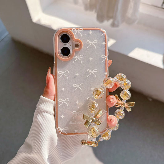 Bow Pastel Charm Bracelet Case - iPhone