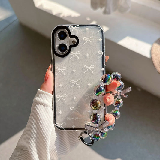 Bow Pastel Charm Bracelet Case - iPhone