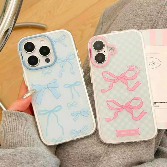 SoftPink Bow Armour Case - iPhone