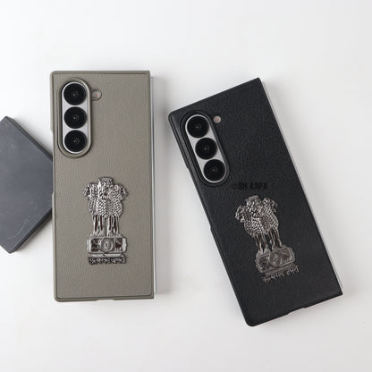 Galaxy Z Fold Series Satyamev Jayate Leather Case