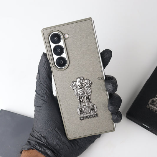 Galaxy Z Fold Series Satyamev Jayate Leather Case