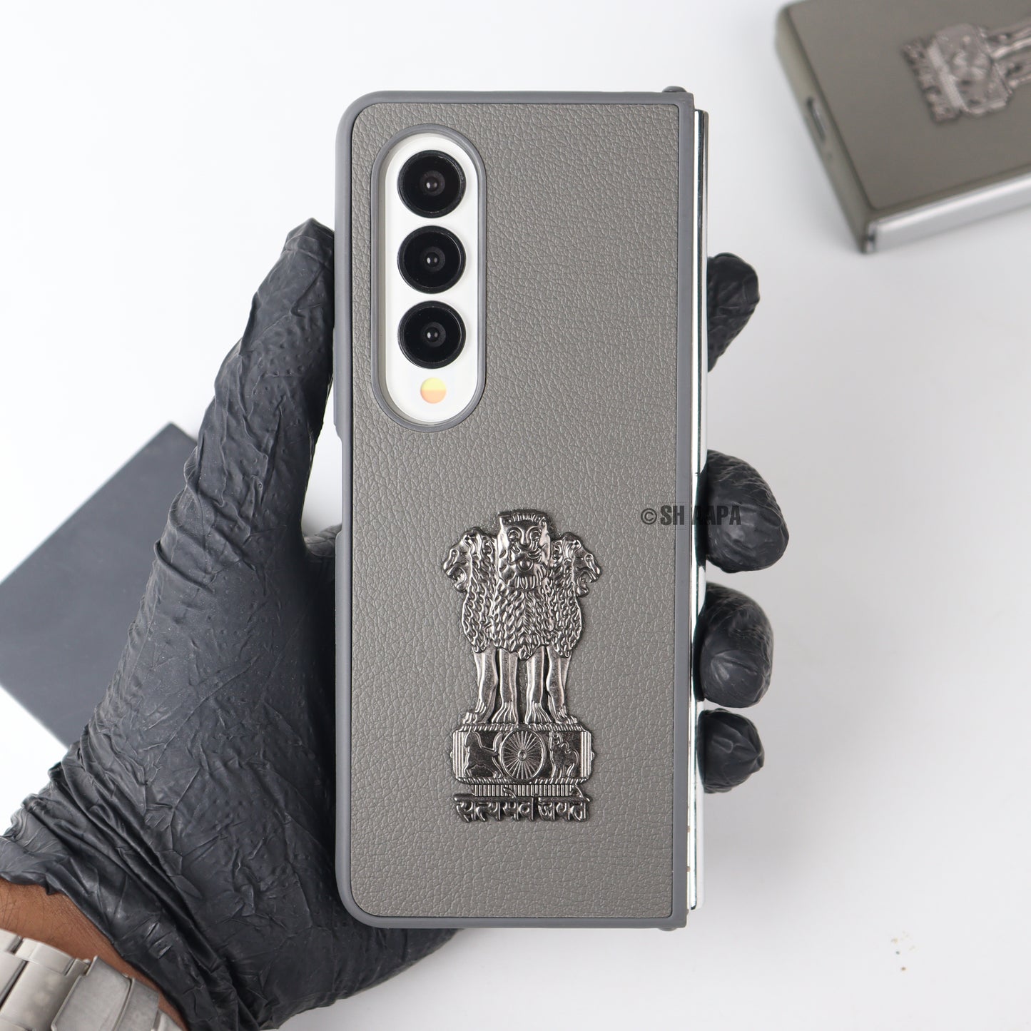 Galaxy Z Fold Series Satyamev Jayate Leather Case