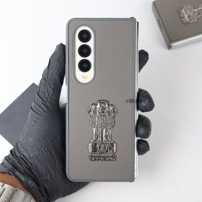 Galaxy Z Fold Series Satyamev Jayate Leather Case