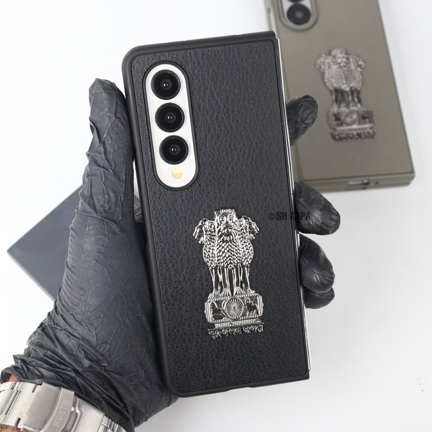 Galaxy Z Fold Series Satyamev Jayate Leather Case