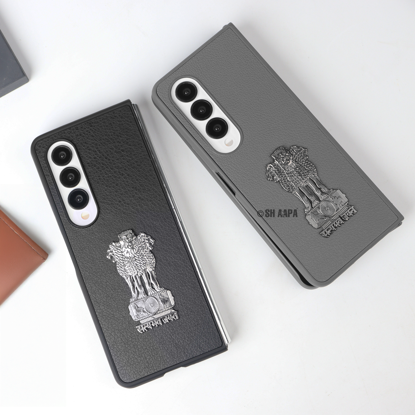 Galaxy Z Fold Series Satyamev Jayate Leather Case