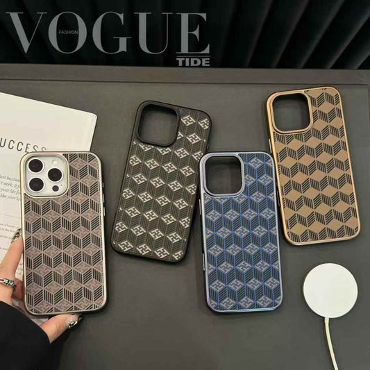 Gridstone Pattern Armour Case - iPhone