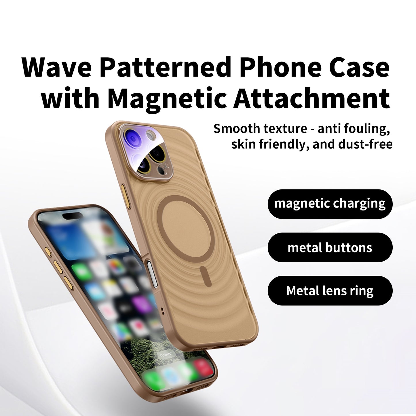 MochaSkin MagSafe Case With Camera Protection Glass - iPhone