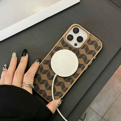Gridstone Pattern Armour Case - iPhone