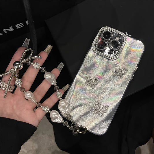 GlimmerLuxe Crystal Butterfly Case - iPhone