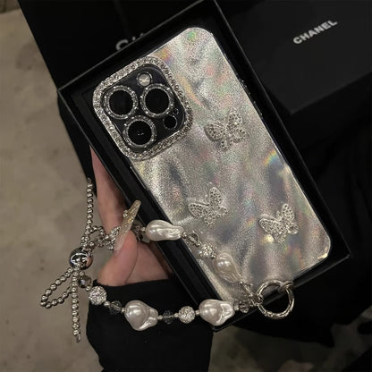 GlimmerLuxe Crystal Butterfly Case - iPhone