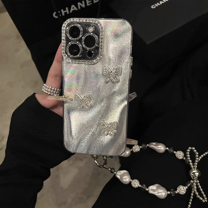 GlimmerLuxe Crystal Butterfly Case - iPhone