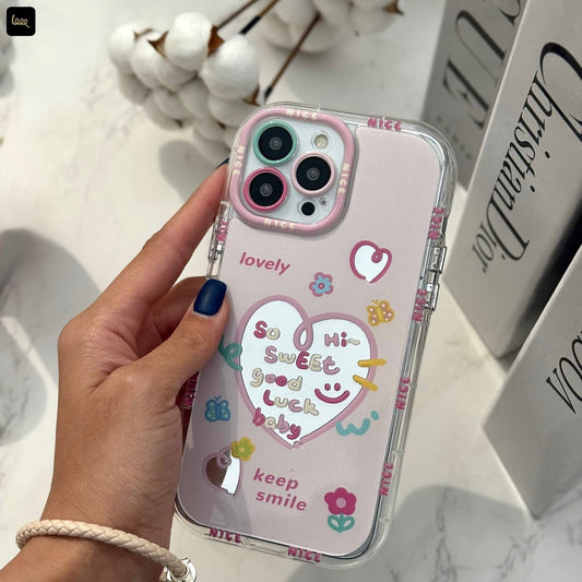 Sweet Luck Mirror Heart Case - iPhone