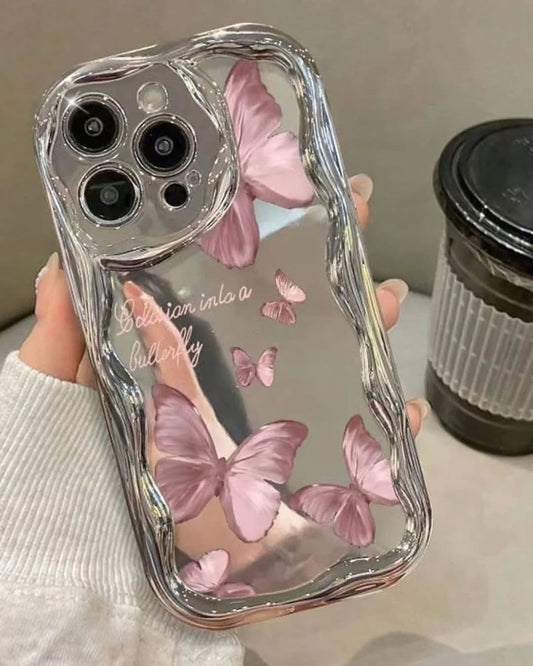 Dreamy Aura Butterfly Mirror Case -iPhone