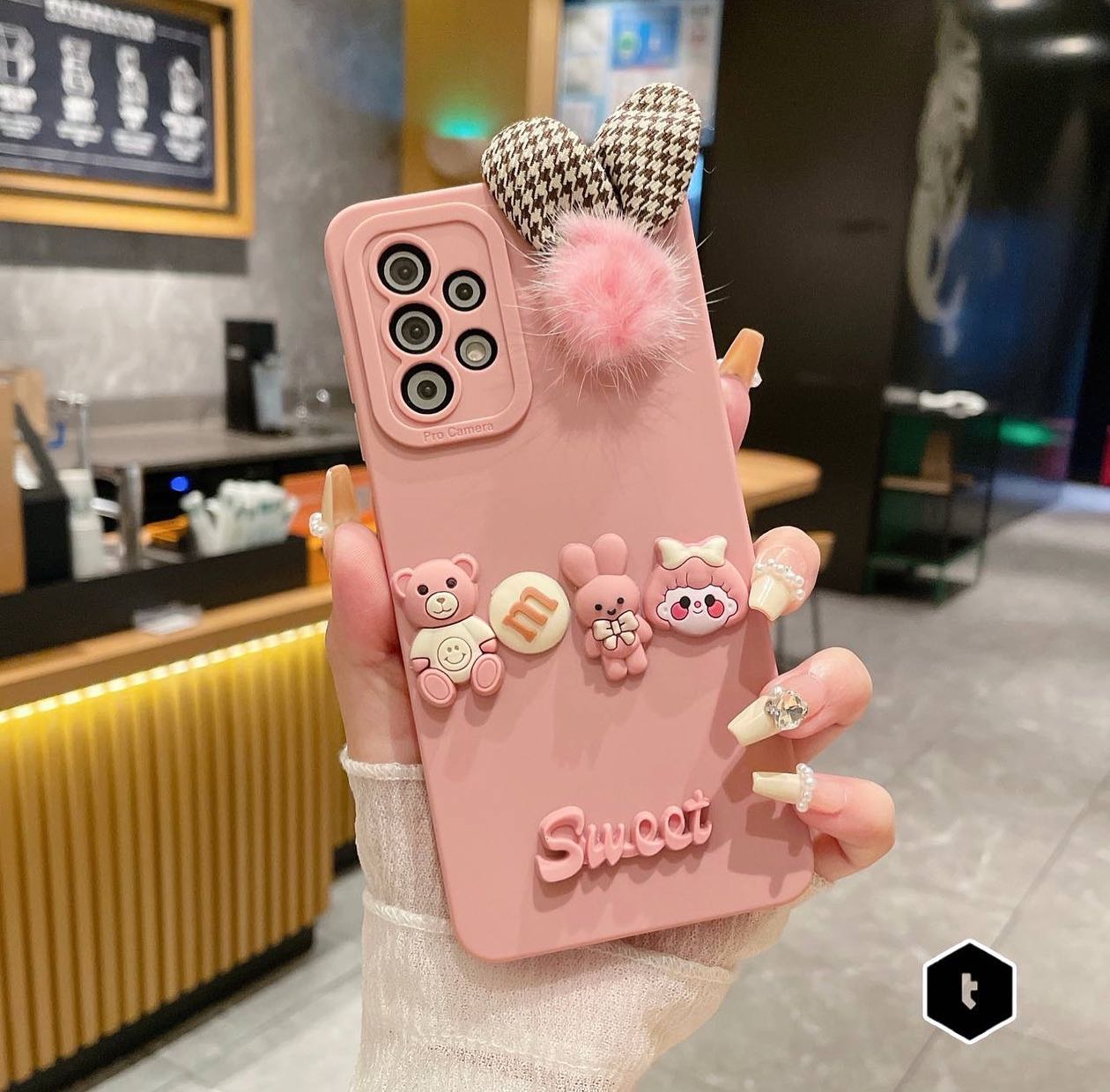 Galaxy S Series Sweet Pop Plush Charm Case