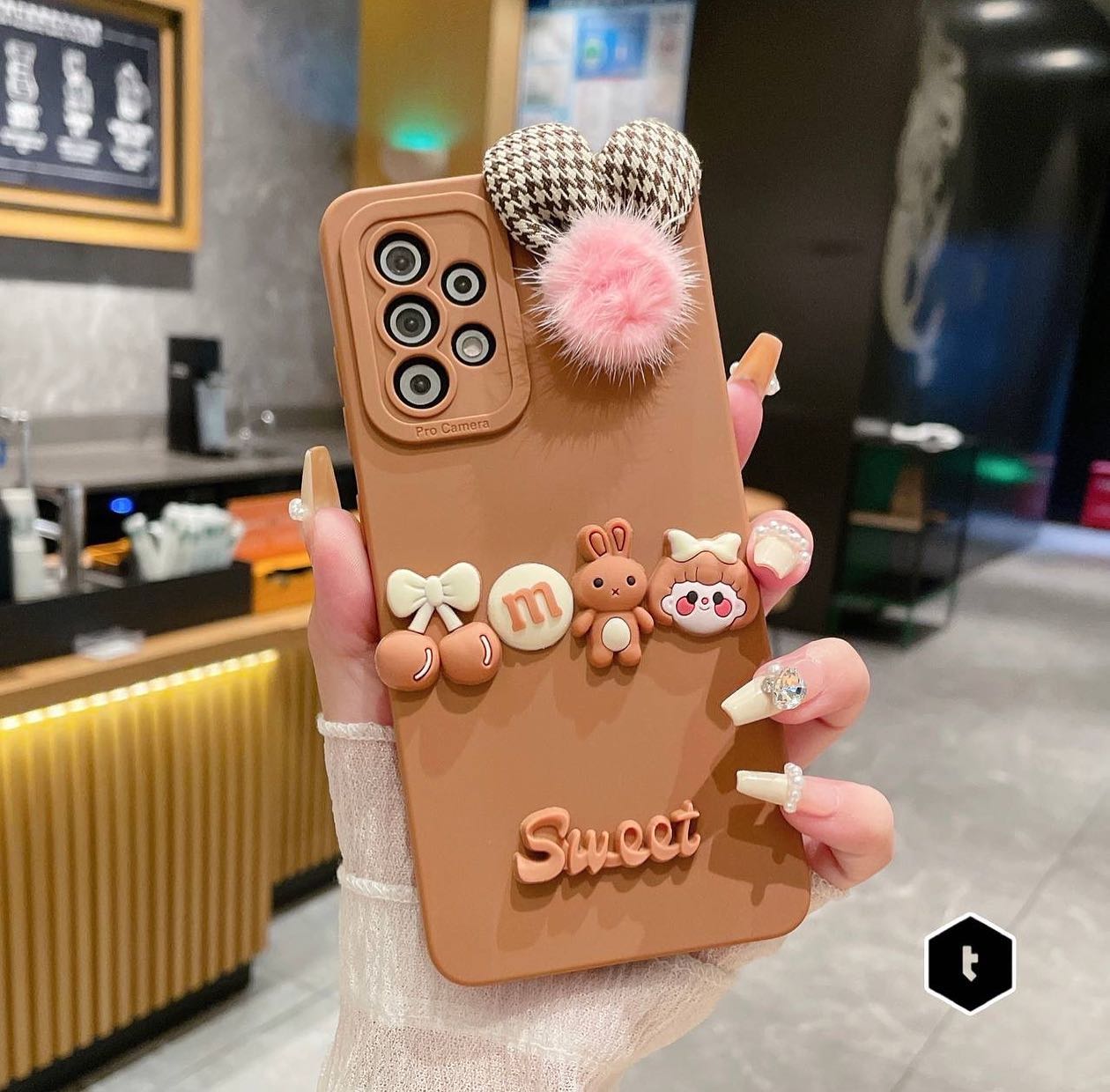 Galaxy S Series Sweet Pop Plush Charm Case