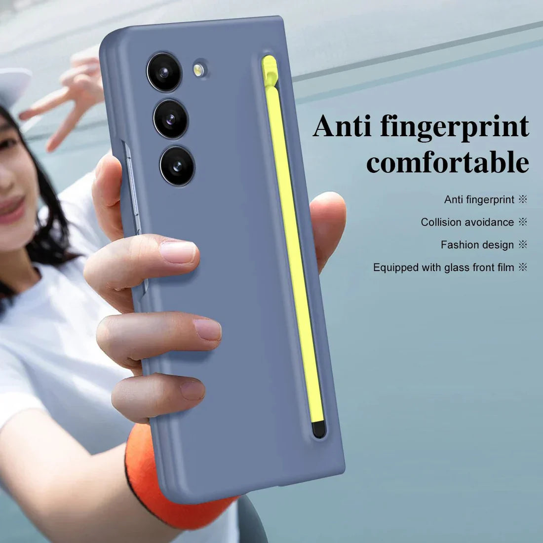 Galaxy Z Fold Series S Pen & Luxurious Glass Case